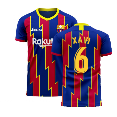 Catalonia 2024-2025 Home Concept Football Kit (Libero) (XAVI 6)