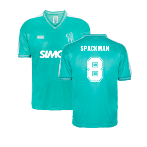 Chelsea 1987 Away Retro Football Shirt (Spackman 8)