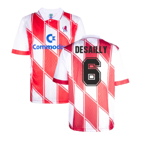 Chelsea 1990 Away Retro Football Shirt (DESAILLY 6)