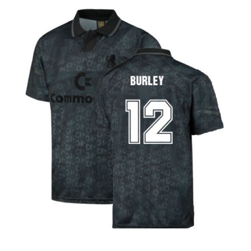 Chelsea 1992 Black Out Retro Football Shirt (Burley 12)