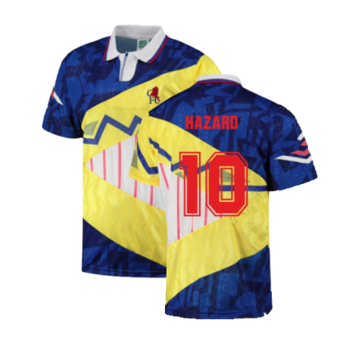 Chelsea 1992 Mash Up Retro Football Shirt (Hazard 10)