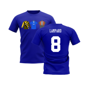 Chelsea 1995-1996 Retro Shirt T-shirts (Blue) (Lampard 8)