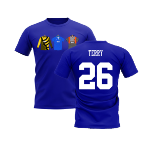 Chelsea 1995-1996 Retro Shirt T-shirts (Blue) (Terry 26)