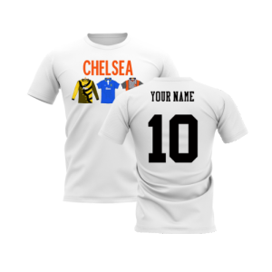 Chelsea 1995-1996 Retro Shirt T-shirts - Text (White)