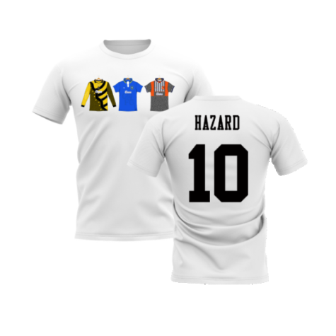 Chelsea 1995-1996 Retro Shirt T-shirts (White) (Hazard 10)