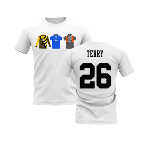 Chelsea 1995-1996 Retro Shirt T-shirts (White) (Terry 26)