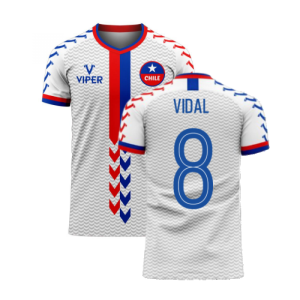 Chile 2024-2025 Away Concept Football Kit (Viper) (VIDAL 8)