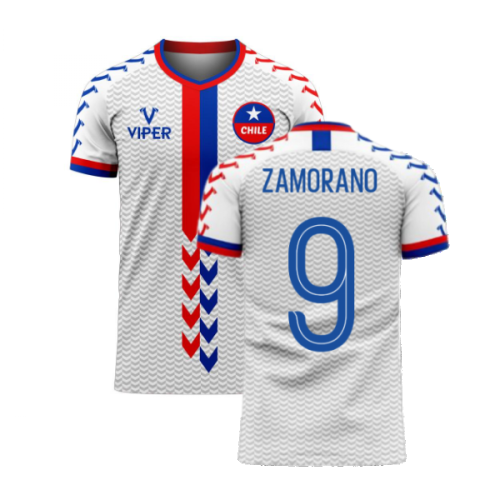 Chile 2024-2025 Away Concept Football Kit (Viper) (ZAMORANO 9)