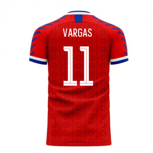 Chile 2024-2025 Home Concept Football Kit (Viper) (VARGAS 11)