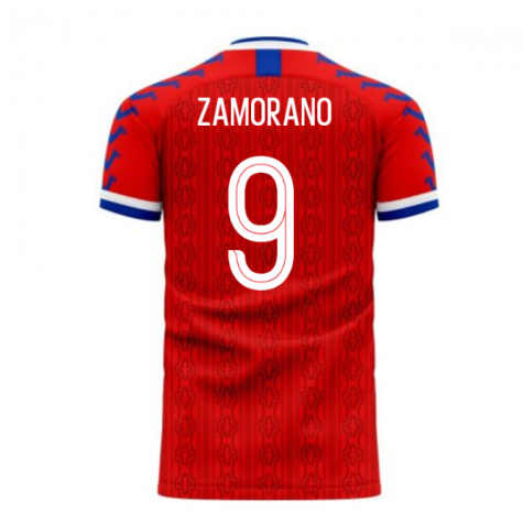 Chile 2024-2025 Home Concept Football Kit (Viper) (ZAMORANO 9)