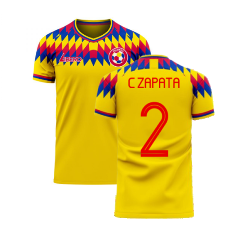 Colombia 2024-2025 Home Concept Football Kit (Libero) (C ZAPATA 2)