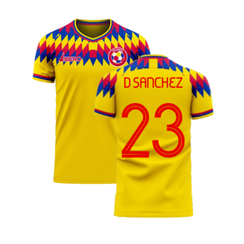 Colombia 2024-2025 Home Concept Football Kit (Libero) (D SANCHEZ 23)