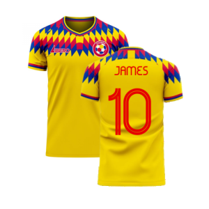 Colombia 2025-2026 Home Concept Football Kit (Libero) (JAMES 10)