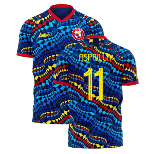 Colombia 2024-2025 Fourth Concept Football Kit (Libero) (ASPRILLA 11)