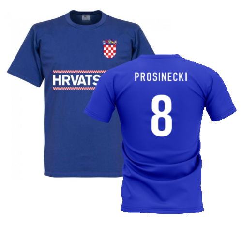 Croatia Team T-Shirt - Royal (PROSINECKI 8)