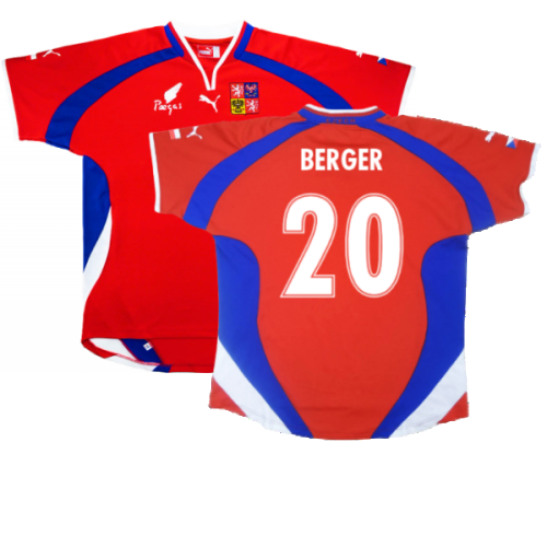 Czech Republic 2000-02 Home Shirt ((Excellent) L) (Berger 20)