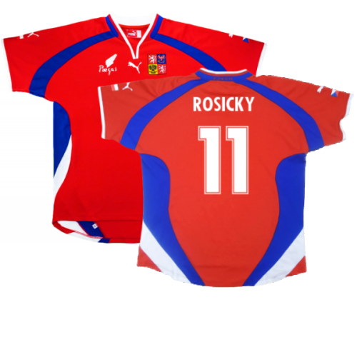 Czech Republic 2000-02 Home Shirt ((Excellent) L) (Rosicky 11)