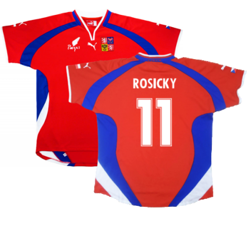 Czech Republic 2000-02 Home Shirt ((Fair) L) (Rosicky 11)