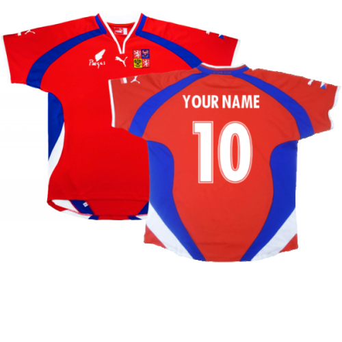 Czech Republic 2000-02 Home Shirt ((Very Good) L) (Your Name)