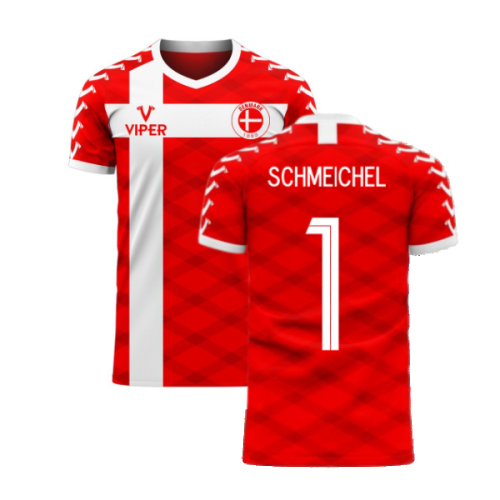 Denmark 2024-2025 Home Concept Football Kit (Viper) (SCHMEICHEL 1)