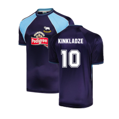 Derby County 2002 Away Retro Shirt (Kinkladze 10)