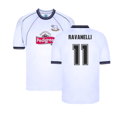 Derby County 2002 Home Retro Shirt (Ravanelli 11)