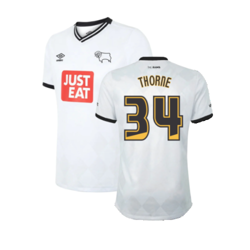Derby County 2015-16 Home Shirt ((Good) XXL) (Thorne 34)