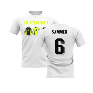 Dortmund 1996-1997 Retro Shirt T-shirt - Text (White) (Sammer 6)