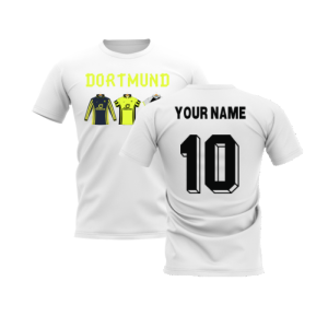 Dortmund 1996-1997 Retro Shirt T-shirt - Text (White)