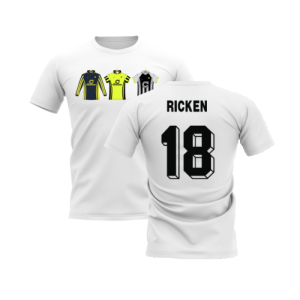 Dortmund 1996-1997 Retro Shirt T-shirt (White) (Ricken 18)