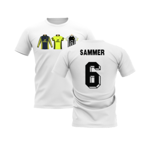 Dortmund 1996-1997 Retro Shirt T-shirt (White) (Sammer 6)