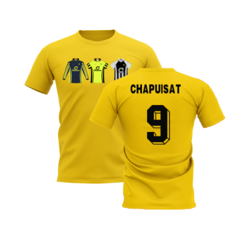 Dortmund 1996-1997 Retro Shirt T-shirt (Yellow) (Chapuisat 9)