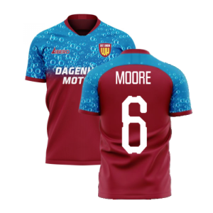 East London 2024-2025 Home Concept Football Kit (Libero) (MOORE 6)