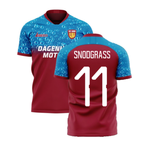 East London 2024-2025 Home Concept Football Kit (Libero) (SNODGRASS 11)