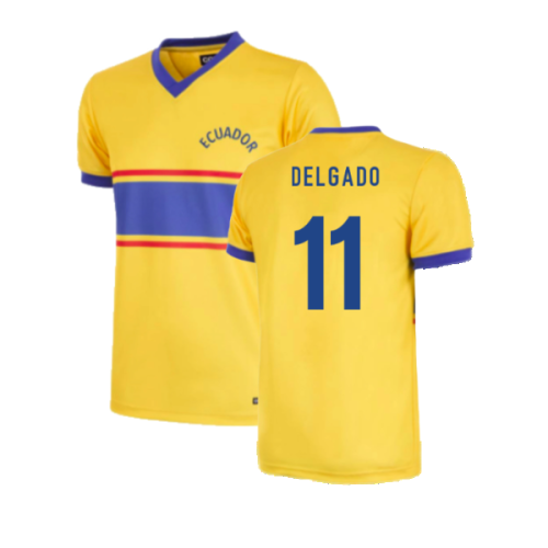 Ecuador 1983 Retro Football Shirt (DELGADO 11)