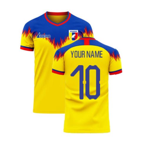 Ecuador 2024-2025 Home Concept Football Kit (Libero) (Your Name)