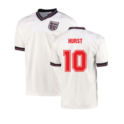 England 1986 Home World Cup Finals Retro Shirt (HURST 10)