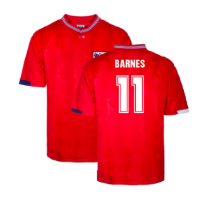 England 1989 Away Retro Shirt (Barnes 11)