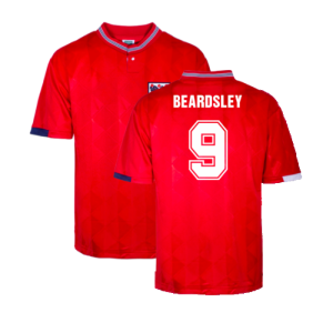 England 1989 Away Retro Shirt (Beardsley 9)