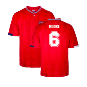 England 1989 Away Retro Shirt (Moore 6)