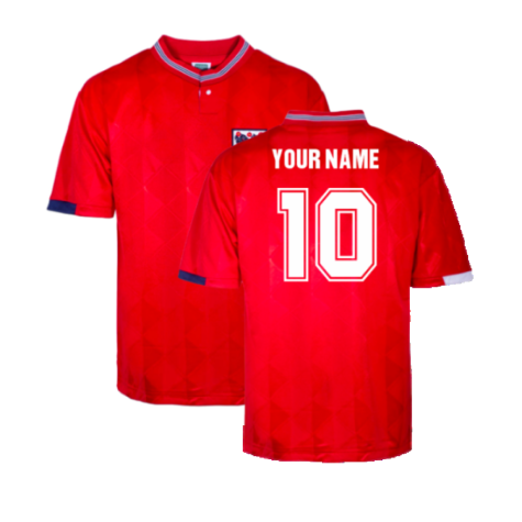 England 1989 Away Retro Shirt (Your Name)