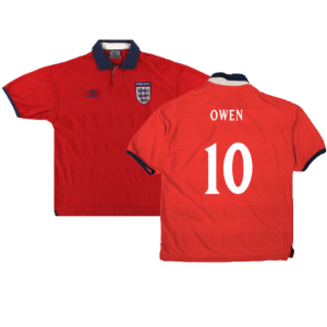 England 1999-01 Away Shirt (Very Good) (Owen 10) England 1999-01 Away Shirt (Very Good) (Owen 10)