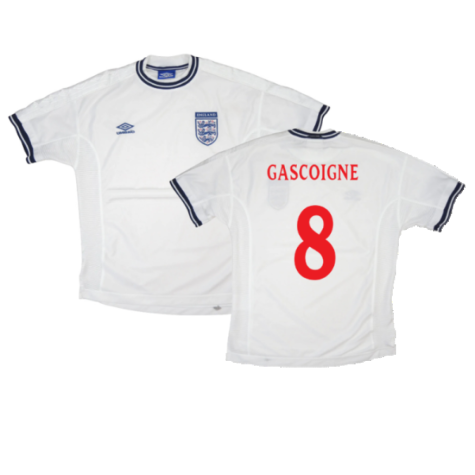 England 1999-01 Home Shirt (Youths) (Excellent) (Gascoigne 8)