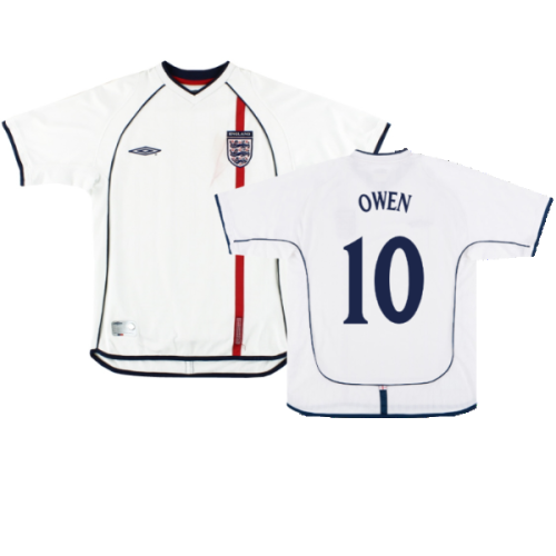 England 2001-03 Home Shirt (XL) (Very Good) (Owen 10)