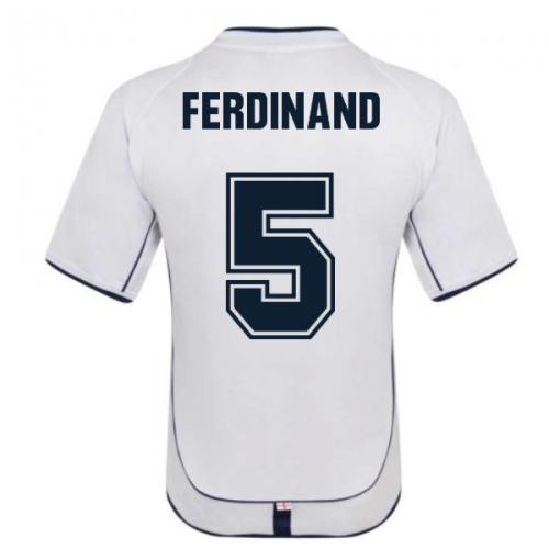 England 2002 Retro Football Shirt (FERDINAND 5)