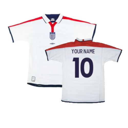 England 2003-05 Home Shirt ((Excellent) L) (Your Name)