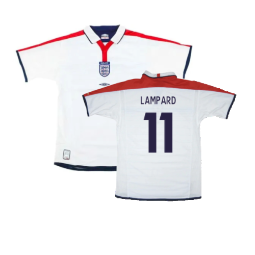 England 2003-05 Home Shirt ((Very Good) L) (Lampard 11)