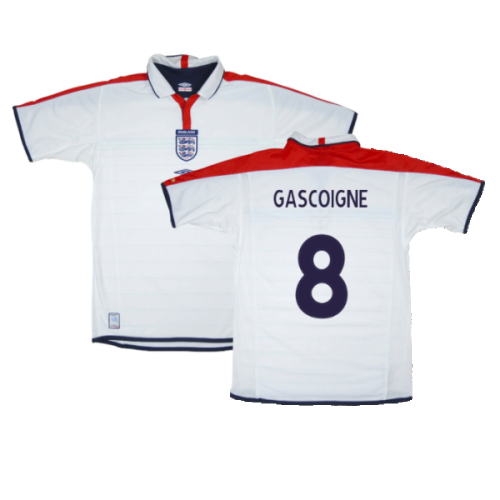 England 2003-05 Home Shirt (XL) (Excellent) (GASCOIGNE 8)