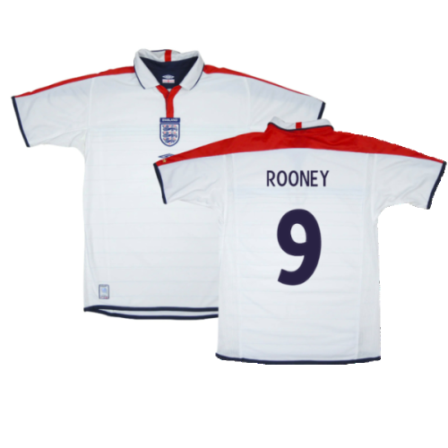 England 2003-05 Home Shirt (XL) (Very Good) (ROONEY 9)