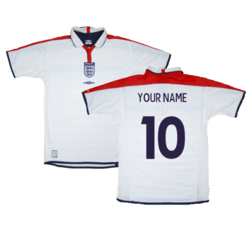 England 2003-05 Home Shirt (XXL) (Very Good) (Your Name)